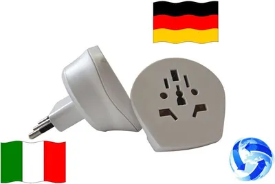 Produktbild von Reiseadapter Welt auf Italien + Deutschland - Skross Combo-World 1.500213