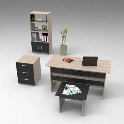 Zdjęcie produktu dla Skye Decor, VO11- VO11 LCS, kolor dąb, czarny, do salonu, 73,8x140x60 cm, 100% płyta wiórowa pokryta melaminą