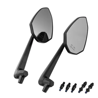 Image de Miroir universel "Storm" noir