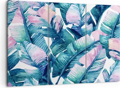 Produktbild von Bild auf Leinwand - Leinwandbild - Blatt Pflanze Blume - 105x70cm - Wand Bild - Wanddeko - Leinwanddruck - Bilder - Kunstdruck - Wanddekoration - Leinwand bilder - Wandkunst - CE105x70-3949