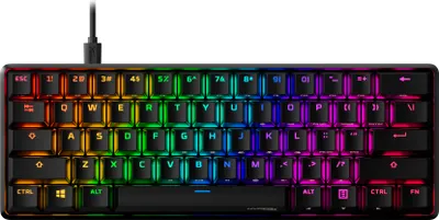 Immagine prodotto di HyperX Alloy Origins 60, HyperX Aqua RGB LED PBT Double-Shot