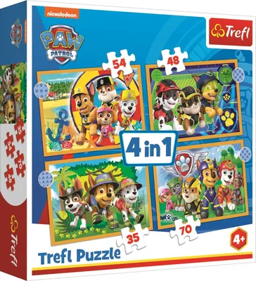 Obrázek produktu pro PAW Patrol, 4 v 1 puzzle (Kinderpuzzle)