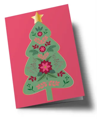 Produktbild von Klappkarte C6 - Toni Starck - Xmas Flowertree