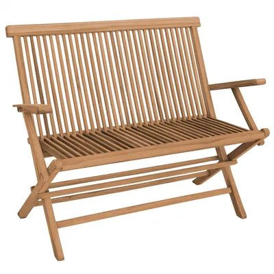 Produktbild von Teako Design Klappbank Alessandria Teak mit Armlehnen 90x45cm
