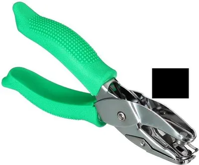 Produktbild von Handperforator Papier - Ergonomischer Griff - 14,8 x 6 cm - Grün