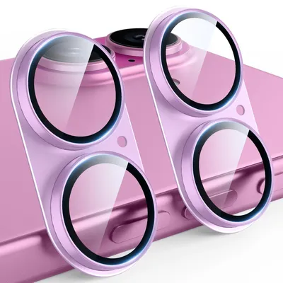 Productafbeelding van Cameralensbescherming voor iPhone 16/16 Plus, 2 stuks, krasbestendig, gehard glas 9H