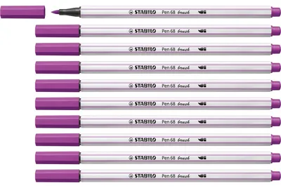 Produktbild von STABILO Premium-Filzstift mit Pinselspitze für variable Strichstärken - Pen 68 brush -…