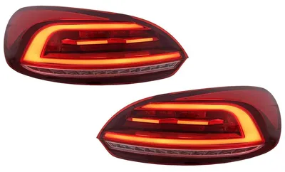 Immagine prodotto di Fanali posteriori a LED per VW Scirocco Hatchback 137 Mk3 08-14, rossi, con indicatori di direzione dinamici.