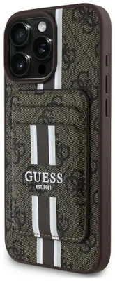 Immagine prodotto di Etui Guess 4G Stripes Z Portfelem Magsafe Do Iphone 16 Pro Max Brązowy