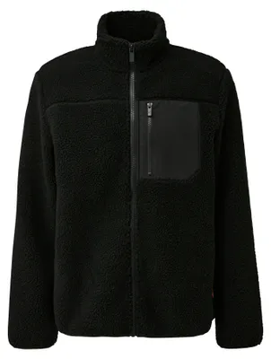 Produktbild von s.Oliver halblange Outdoor Teddy-Jacke Regular Fit mit Stehkragen und Reißverschluss
