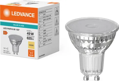 Immagine prodotto di LEDVANCE LED PAR16 6,9W 830 GU10 faretto, faretto 620lm 3000K bianco caldo come 49W 4099854055096