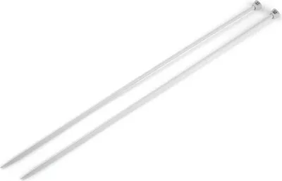 Produktbild von Stricknadeln Aluminium gerade 35cm Stärke 2-10 mm 1 Paar