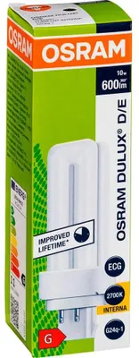 Produktbild von Osram Dulux, 10 W, G24q-1, 20000 h, 600 lm, Warmweiß