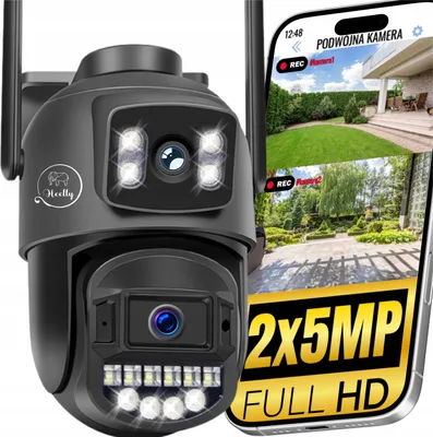 Produktbild von Ip Kamera Wifi Doppel Aussen 2X5Mp Zoom Fhd Bewegungserkennung