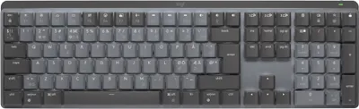 Produktbild von Logitech Master Series MX Mechanical Mini - Tastatur - hinterleuchtet - kabellos - Bluetooth LE - QWERTY - US International - Tastenschalter: Tactile Quiet - Graphite