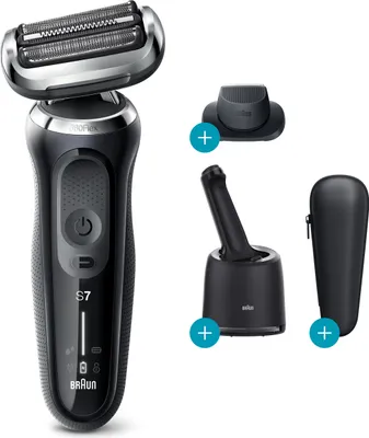 Produktbild von Braun Series 7 70-N7200cc, Folienschaber, Schwarz, Akku, Lithium-Ion (Li-Ion), Integrierte Batterie, 50 min