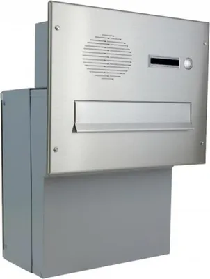 Produktbild von F-04 Edelstahl Durchwurfbriefkasten mit Sprechsieb