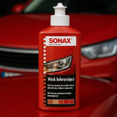 Zdjęcie produktu dla Sonax Wosk Koloryzujący Czerwony do Lakieru 250 ml