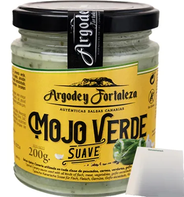 Produktbild von Argodey Fortaleza Mojo Rojo Grün Mild (200g Glas) + usy Block
