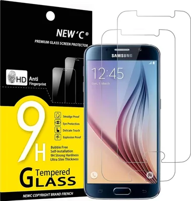 Produktbild von Panzer Schutz Glas Samsung Galaxy S6 2er Pack 9H Härteklar