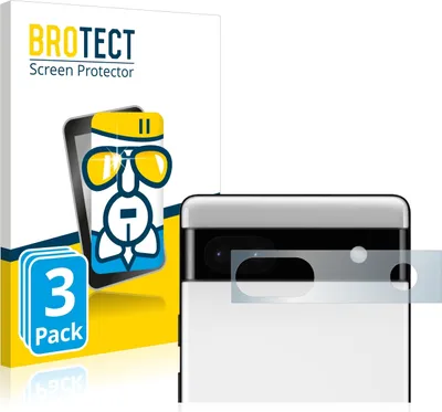 Produktbild von 3x BROTECT Schutzglas für Google Pixel 6a (NUR Kameraschutz) Schutzfolie Panzer Folie Glas Display Schutz klar