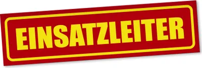 Produktbild von PantherPixel Einsatzleiter Magnetschild Auto Feuerwehr Leitstelle Magnetfolie Geschenkidee 45 x 12 cm REFLEKTIEREND
