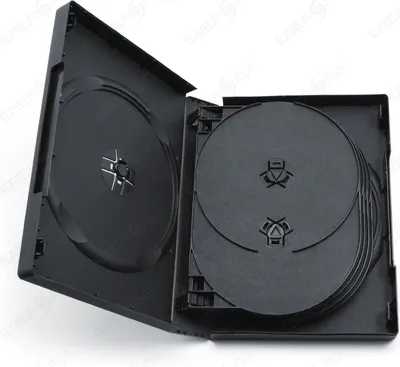Produktbild von DVD / CD-Box / Hülle schwarz 50 Stück 10-fach