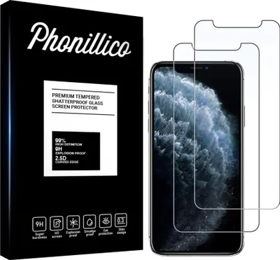 Zdjęcie produktu dla Szkło hartowane do iPhone 11 PRO MAX [2 sztuki] Folia ochronna na ekran odporna na zarysowania Phonillico®