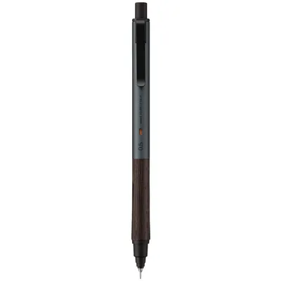 Immagine prodotto di Uni Mitsubishi Pencil Kuru Toga Wood Matita Meccanica • 0,5 mm • Grigio Acciaio