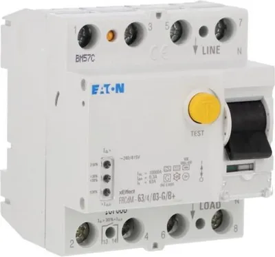 Productafbeelding van 4P 63A 0,3A Differentiaalstroomschakelaar, type G/B+ FRCdM-63/4/03-G/B+ 167886