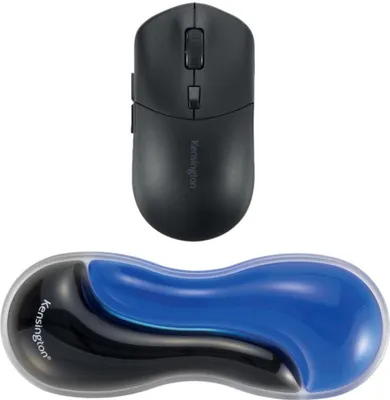 Produktbild von Kensington Slim Duo Gel Handgelenkauflage für Maus/Trackball - Blau, Blau, MIL-STD-810H Method 504.3 Contamination by Fluids, 80 mm, 38 mm, 230 mm, 200 g