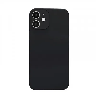 Produktbild von Liquid Silikon Hülle Für Smartphones - Farbe: Schwarz - Modellkompatibilität: Für iPhone 12