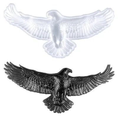 Produktbild von 3D Adler Silikonform Epoxidharz Tier Resin Gießform für Handwerk & Deko