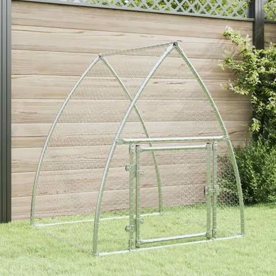Obrázek produktu pro Klec pro kuřata stříbrná 100x105x120 cm Pozinkovaná ocel