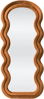 Zdjęcie produktu dla Lustro stojące CONFETTO 70x160cm cynamonowe tapicerowane