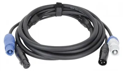 Productafbeelding van FP20 Hybride kabel - Power Pro & 3-polige XLR - DMX / Stroom - 3 meter