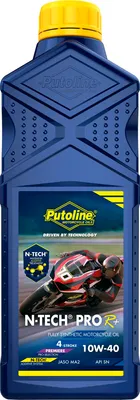 Obrázok produktu pre Putoline motorový olej N-TECH® PRO R+ 10W-40 4T 1 litrová fľaša / API SN, JASO MA2 plne syntetický