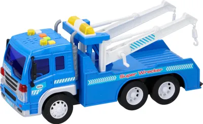 Produktbild von Kinder Spielzeug Auto Maßstab 1:16 LKW Abschleppwagen Abschleppauto Laster Transporter Ton