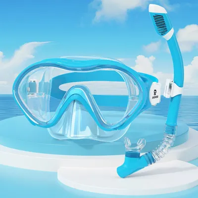 Immagine prodotto di Elzusha - Occhialini da nuoto per bambini con visione panoramica a 180°