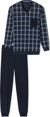 Produktbild von Schiesser Herren Schlafanzug lang nachtblau 56  ST