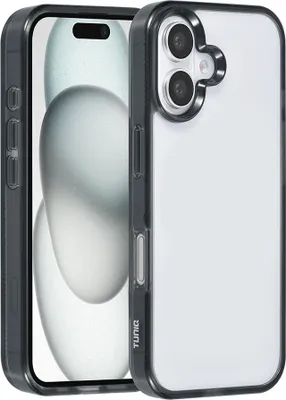 Immagine prodotto di Custodia posteriore TUNIQ per iPhone 16 - Silicone - Nero