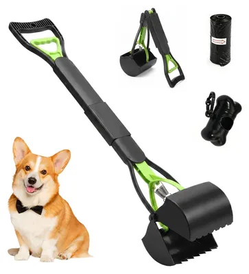 Image de Accessoire pliable pour ramasser les excréments de chien, avec sac et 20 sacs