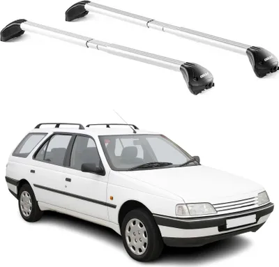 Produktbild von Dachträger für Peugeot 405 406 407 Kombi 1988-2012 5 tür 100kg Alu Silber 2x ABE