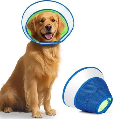 Produktbild von Famanu Verstellbares Hundehalsband für die Genesung - Atmungsaktiv und Schutz gegen Lecken