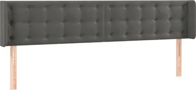Produktbild von VidaXL 3119263, Dunkles Grau, Polyester, Holz, 1830 mm, 78 cm, 88 cm, 160 mm