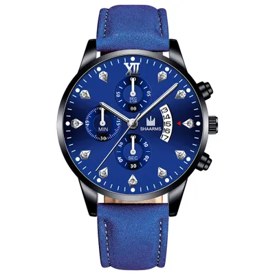 Image de Montre QU-14271 Bleue/Noire - Élégance au Quotidien KP14271