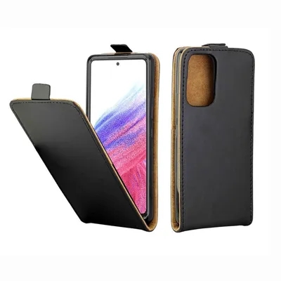 Produktbild von König Design Hülle kompatibel mit Samsung Galaxy A53 5G Kunstleder Handyhülle - Handy Case Schwarz