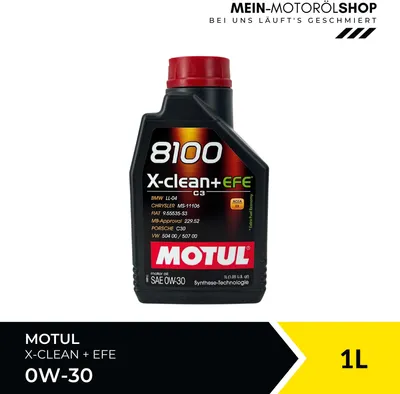 Produktbild von MOTUL 8100 X-CLEAN + EFE 0W-30 Motoröl 1 Liter