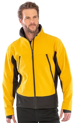 Produktbild von Result - "Activity" Softshelljacke für Herren FK3079 (M) (Sportsgelb/Schwarz)
