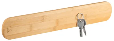 Produktbild von eluno Schlüsselbrett, magnetische Schlüsselleiste aus Bambus
